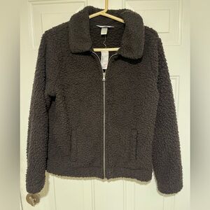 Christopher & Banks Fleece Jacket - Black - Womens Size Small - MSRP $65